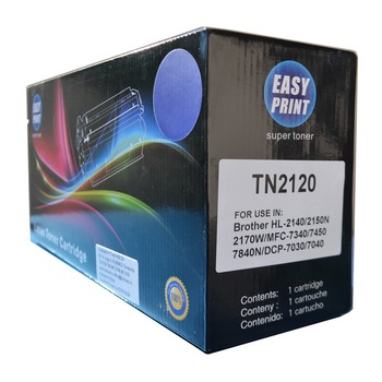 Toner EASY PRINT Negru, 2600 pag, compatibil TN2120 / TN2125 / TN2150 / TN360 Toner EASY PRINT Negru, 2600 pag, compatibil TN2120 / TN2125 / TN2150 / TN360