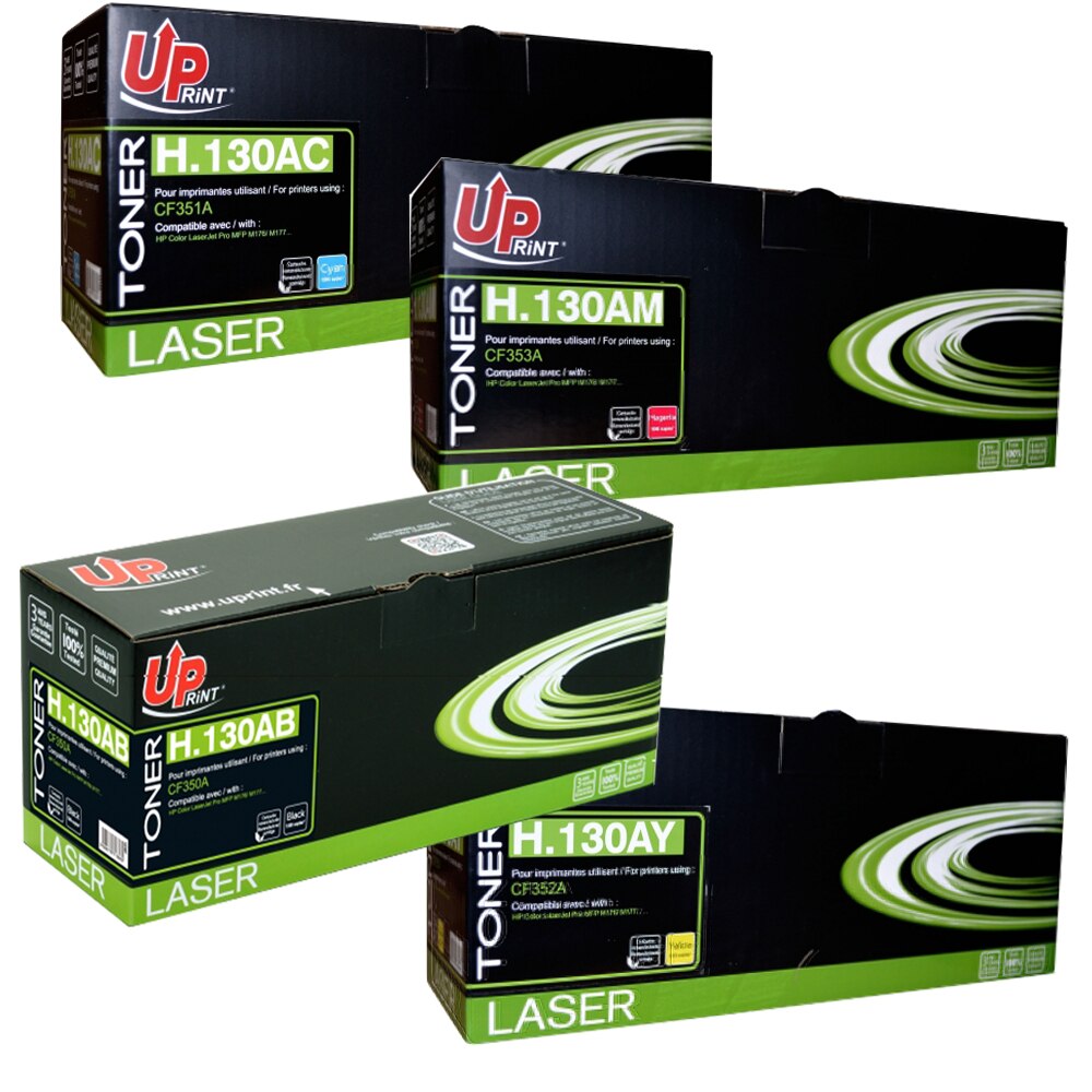 Set tonere UPRINT Negru/Cyan/Magenta/Galben, 1x 1300 + 3x 1000 pag, compatibil CF350A/CF351A/CF352A/CF353A