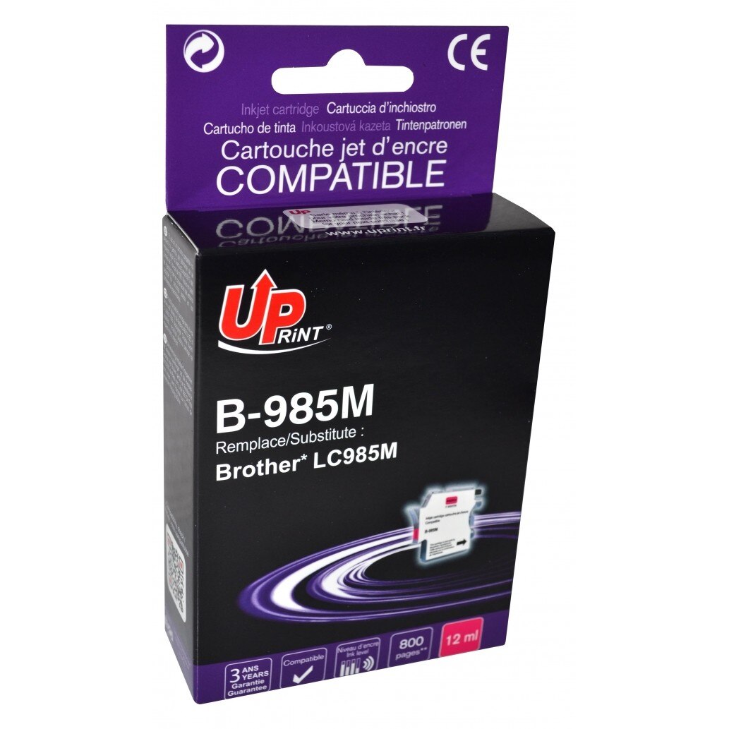 Cartus cerneala UPRINT BJ985MUP Magenta, 12 ml, compatibil LC985