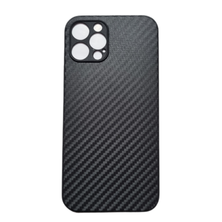 Силиконов калъф, съвместим с iPhone 12 Pro, Carbon Black, TELGORBCS
