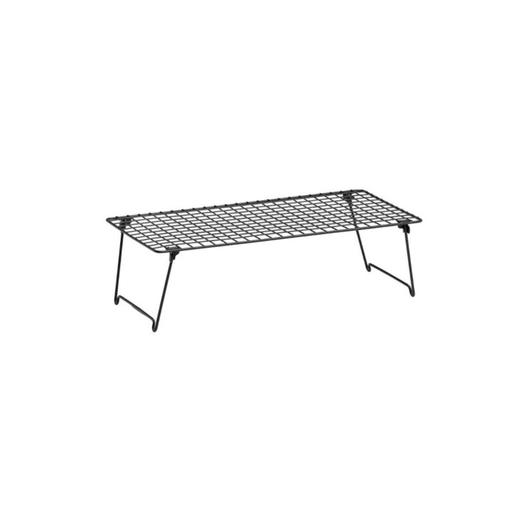 Cali összecsukható cipőtároló, fém, 58x27x17 cm, fekete