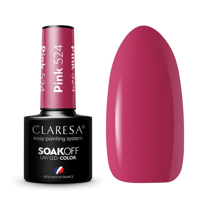 Oja semipermanenta Claresa, Pink 524, 5ml