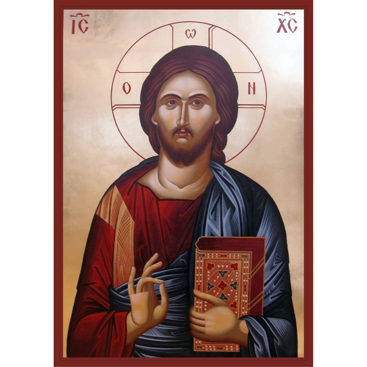 Icoana Iisus Hristos, 70 x 50 cm, Sucevita, material plastic PVC