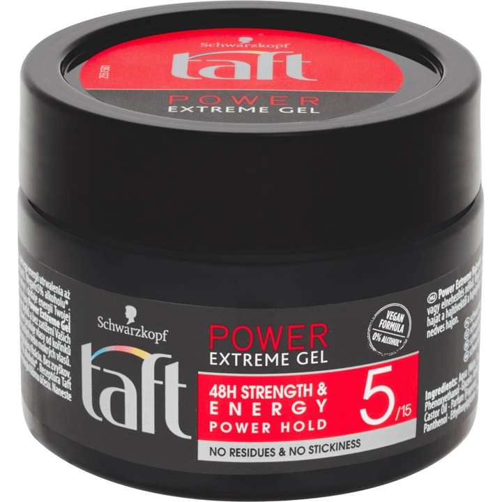 Taft Power Extreme гел за коса, Schwarzkopf, 250 мл - eMAG.bg