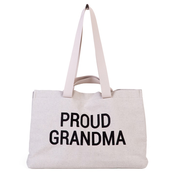 Childhome Proud Grandma White Bag