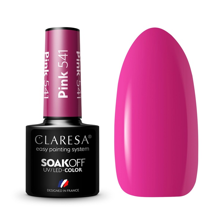 Oja semipermanenta Claresa, Soak Off, Pink 541, 5 ml