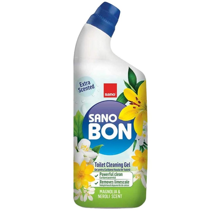 Solutie anticalcar WC Neroli & Magnolia, Sano Bon, 750 ml