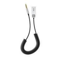 Adaptor Audio Baseus Bluetooth Jack 3.5mm, alimentare prin USB, Black