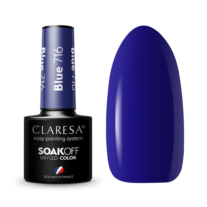 Oja semipermanenta Claresa, Blue 716, 5ml