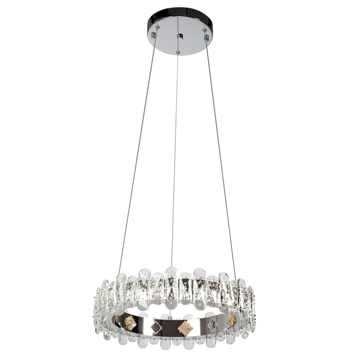 Lustra Tavan Banda Led 44W Metal 390x100 mm Telecomanda