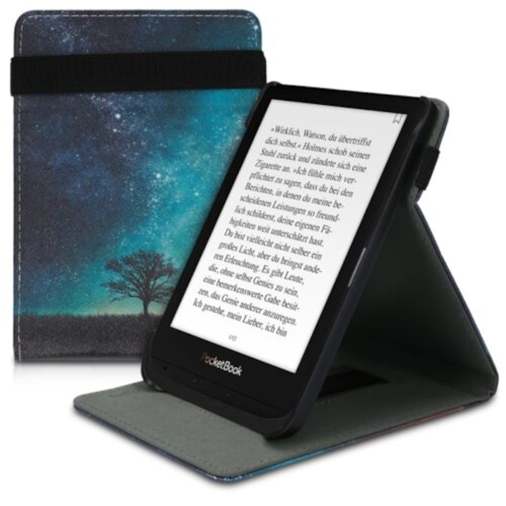 PocketBook Touch Lux 4/Basic Lux 2/Touch HD 3 tok, ökobőr, többszínű, 47603.02