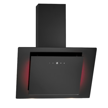 Hota verticala Bomann, DU 7603G, 60 cm latime, evacuare si recirculare aer, display LED, control touch, 3 trepte de putere, aer absorbit 607 m³/ h, filtru lavabil din aluminiu, iluminare LED, lumina ambientala comutabila, negru