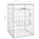 Set stalpi tip cos gabion vidaXL, 2 buc., 40x40x60 cm, fier 10 kg 151259