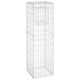 Set stalpi tip cos gabion vidaXL, 2 buc., 40x40x140 cm, fier 17.4 kg 151263