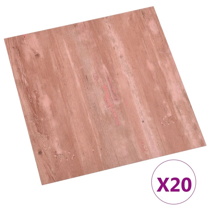 vidaXL 20 db piros öntapadó PVC padlólap 1,86 m² 330127