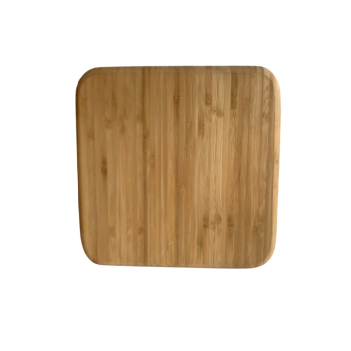 Előétel tálaló tálca, Frandis, négyzet 24,5x24,5 cm, bambusz