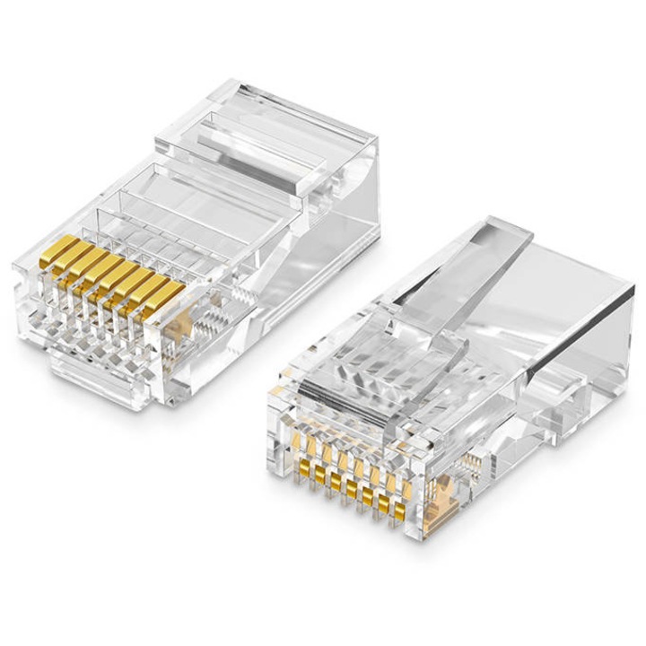 Плъгове за Кабел Ugreen NW110, Ethernet, RJ45, 8P/8C, Cat.5/5e, UTP, 100 броя