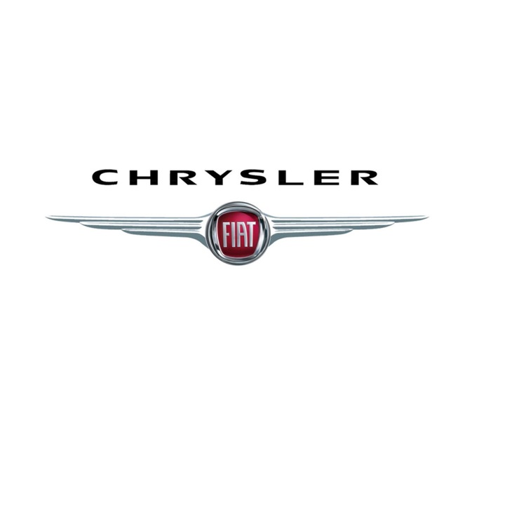 Chrysler matrica, 13 cm x 7 cm, autóra, motorra, laptopra, táblagépre, ablakra, üvegre, többszínű ragasztáshoz