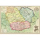 Pachet ”Iubesc Romania”, 6 harti rare de colectie in mapa vintage handmade personalizata, format A3