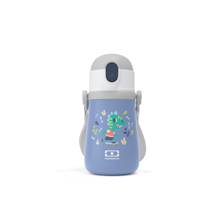 Monbento MB Stram Blue Dino izoterm flakon, 360ml