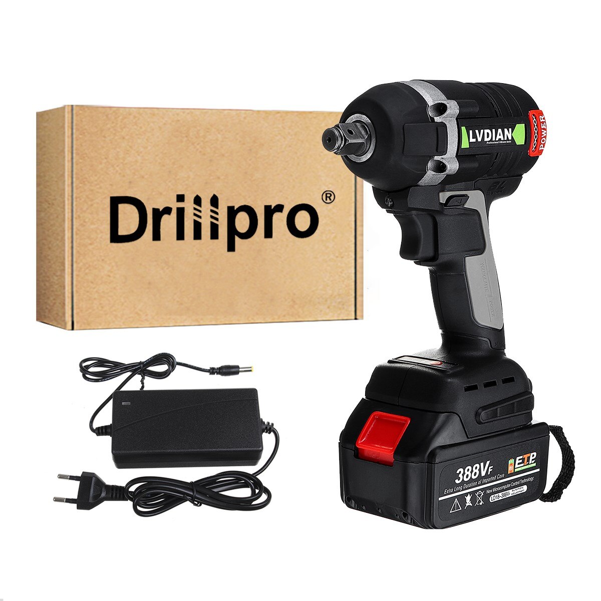 Drill Lvdian Impact Wrench Battery ALLSOME 288VF 600NM Max