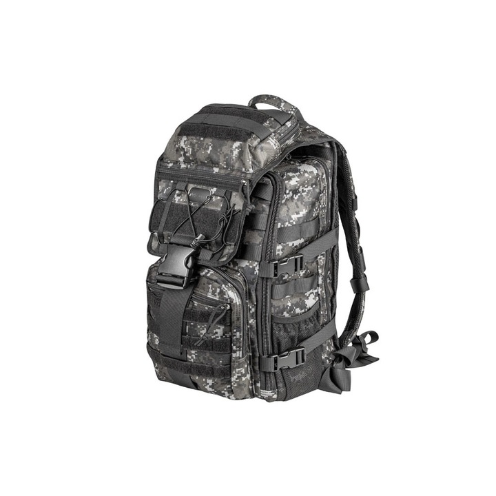 Genesis Pallad 450 Laptop hátizsák, 15.6 ", Fekete / Fehér, terepmintás