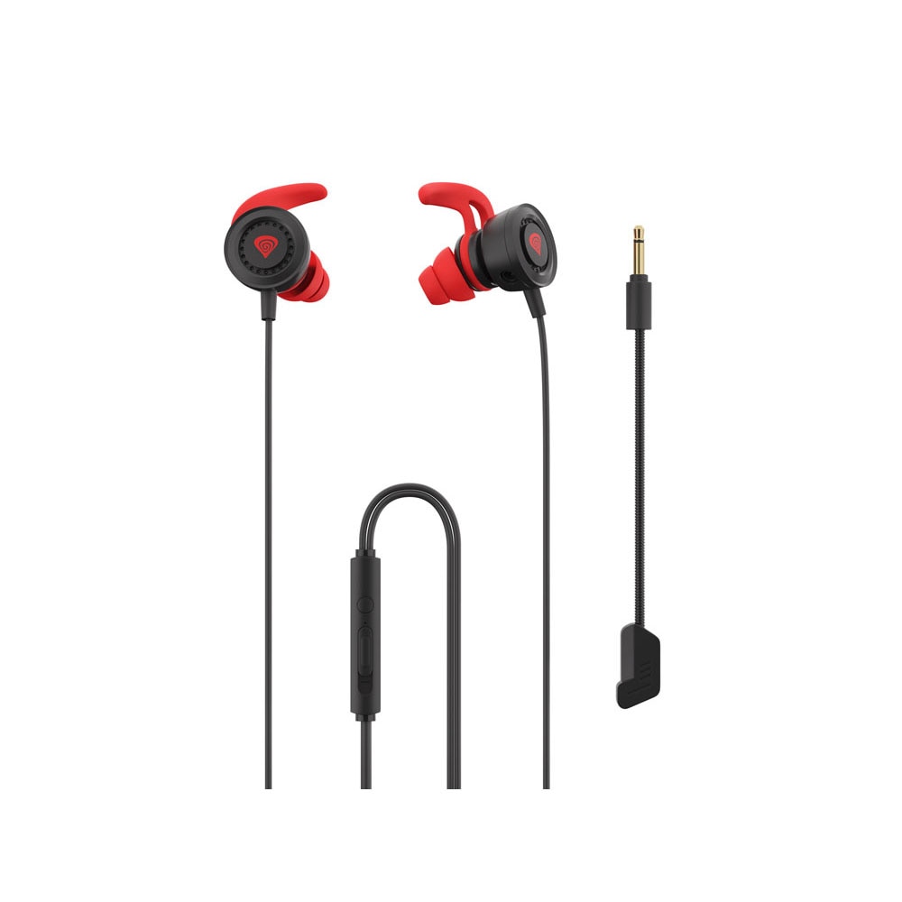 Casti Genesis, Cu microfon, Negru - eMAG.ro
