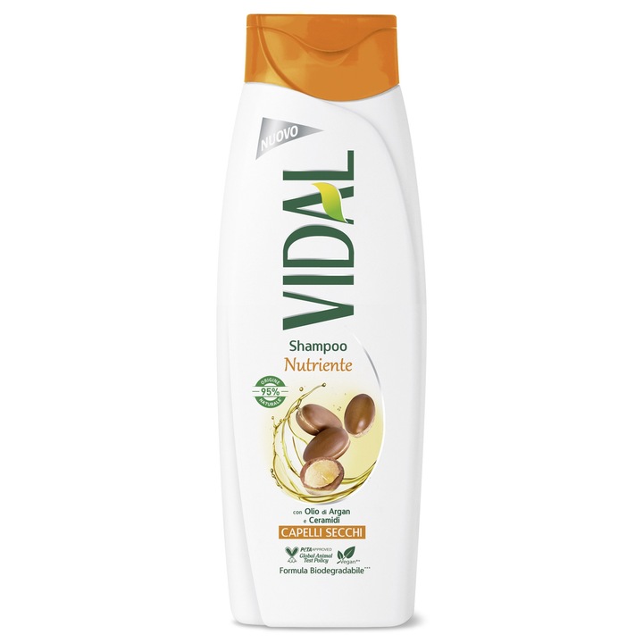 Sampon Nutritiv cu Ulei de Argan, Pentru Par Uscat, Vidal, 250 ml