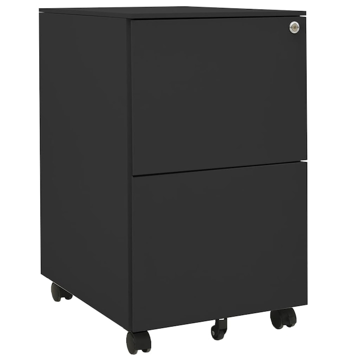 vidaXL antracitszürke acél mobil iratszekrény 39 x 45 x 67 cm 335977