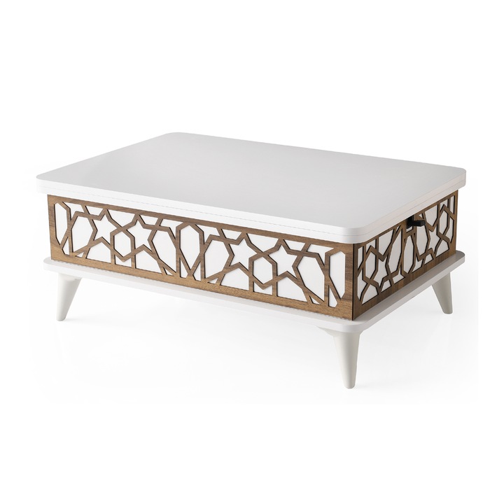 Модулна маса Studio Casa Coffee & Dinning A Da Marova Smart Living, Разтегателна, Бял