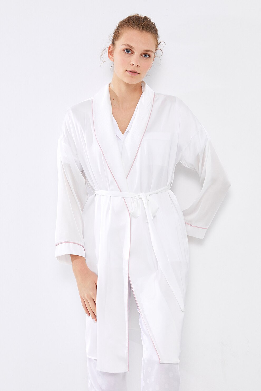 LC WAIKIKI, Halal de satin pentru mirese, Alb, M eMAG.ro