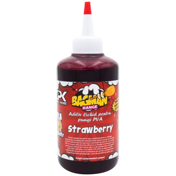 Aditiv lichid punga/sac pva CPK Bag Man, strawberry