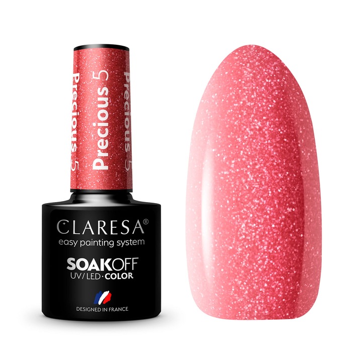 Oja semipermanenta Claresa, Soak Off, Precious PS5, 5 ml
