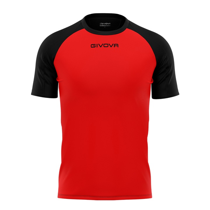 Tricou Givova Capo, Rosu/Negru