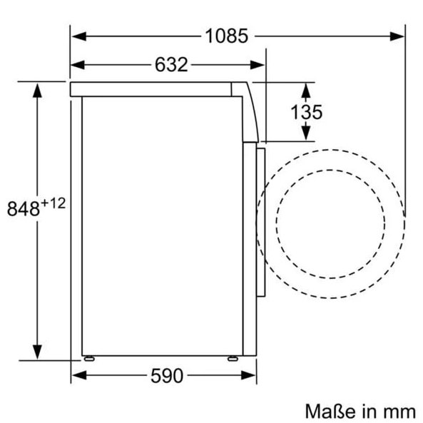 Masina de spalat rufe frontala SIEMENS iQ800, WM14VG73EX, 9 kg, clasa A, 1400 rpm, alb
