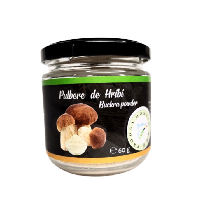 Pulbere de Hrib, Bunatati Uscate, produs montan, 60 g