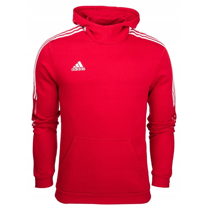 Детски спортен суитшърт, Adidas, Памук/Полиестер, Червен