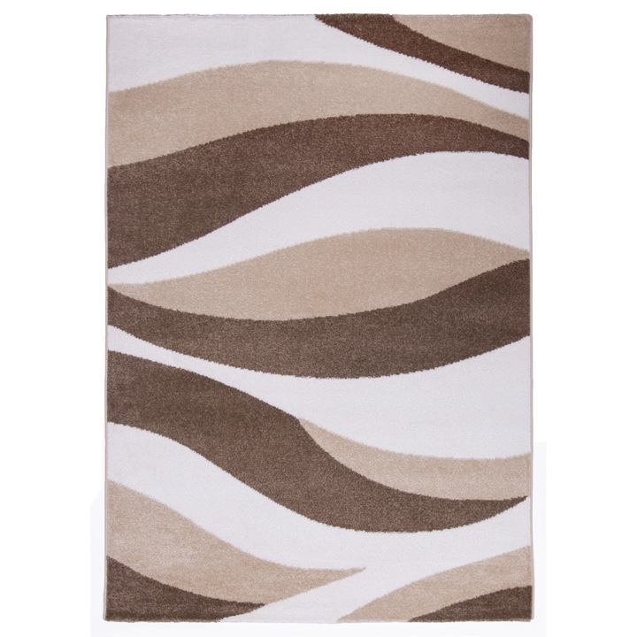 Covor modern, Cortinatex, Polipropilena, 60x110 cm, Bej