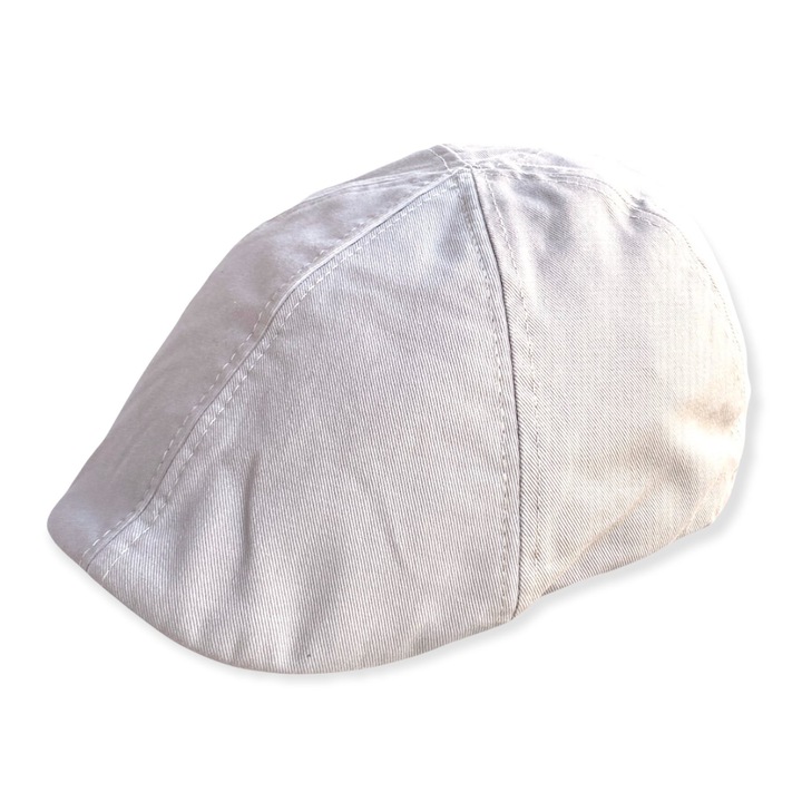 Férfi vászon gatsby sapka, 3178869, Sötétbézs