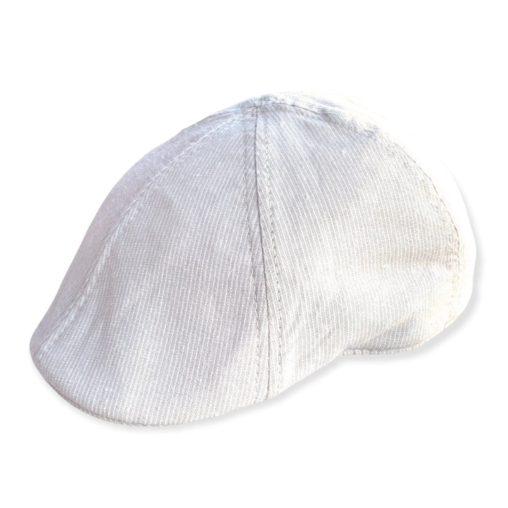 Férfi csíkos szövet gatsby sapka, 3178962, Bézs