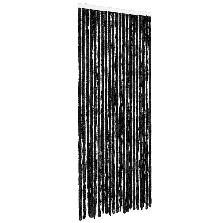 Perdea pentru insecte vidaXL, antracit, 90x220 cm, Chenille