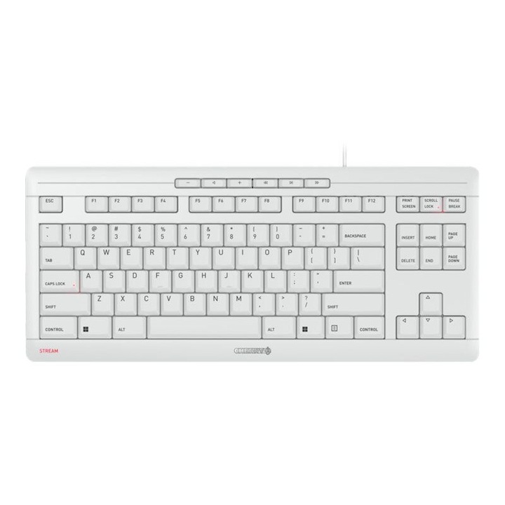 Klasszikus billentyűzet CHERRY STREAM TKL, USB, szürke