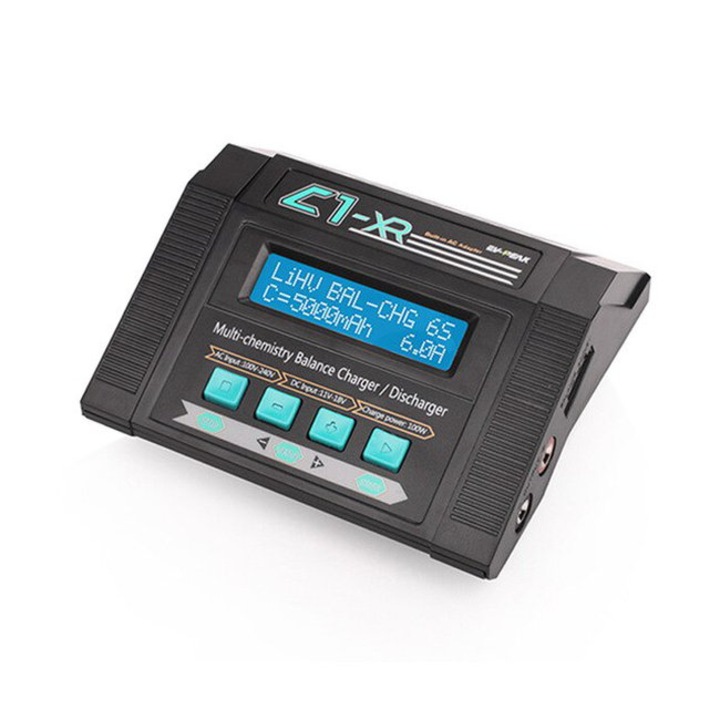 Интелигентно зарядно, EV-PEAK C1-XR, За LiPo, LiIo, LiFe, NiMH, NiCd, Pb батерии, 220V или 12V захранване, 100W мощност, Максимален ток 10A