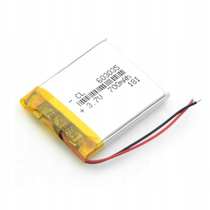 Li-Polymer Akkumulátor 700mAh 3.7V 603035