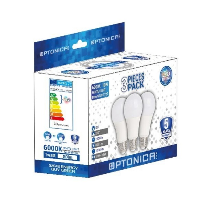 Optonica LED Izzó / E27 / 12W /60x112mm/hideg fehér/ SP1730
