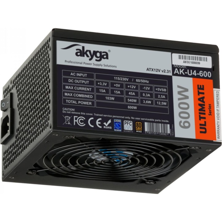 Sursa Akyga Ultimate AK-U4-600, 600W