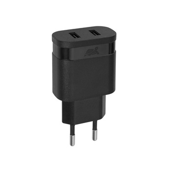 Incarcator retea Rivacase, AC 2USB x 2,4A, negru VA 4122 B00 Incarcator retea Rivacase, AC 2USB x 2,4A, negru VA 4122 B00