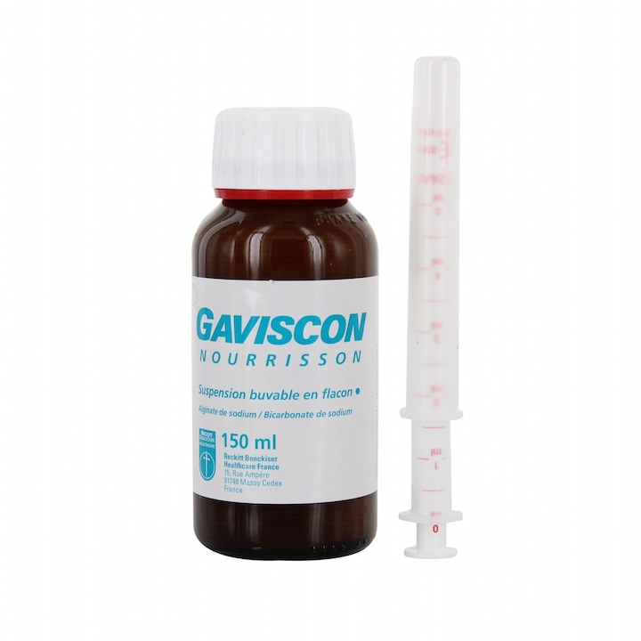 Reckitt Gaviscon orális szuszpenzió gyermekeknek, baba, gyomor reflux elleni kezelés, 150ml