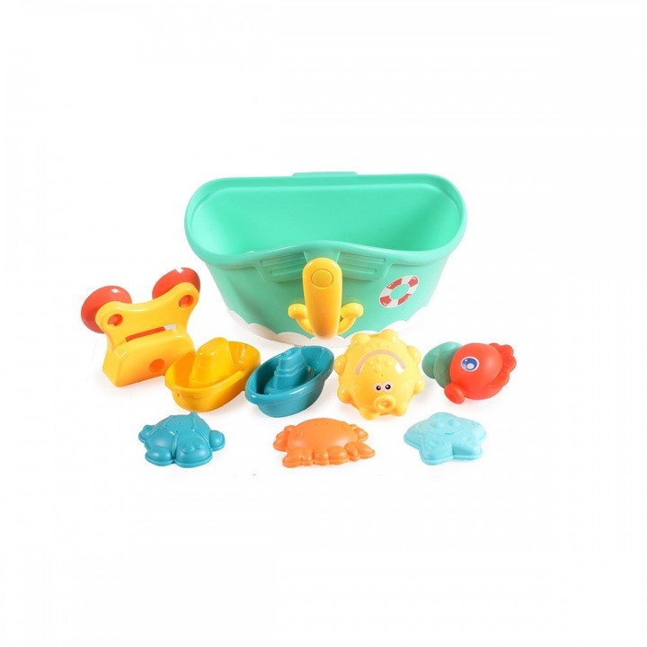 Комплект играчки за баня и кош за сушене Huanger Boat