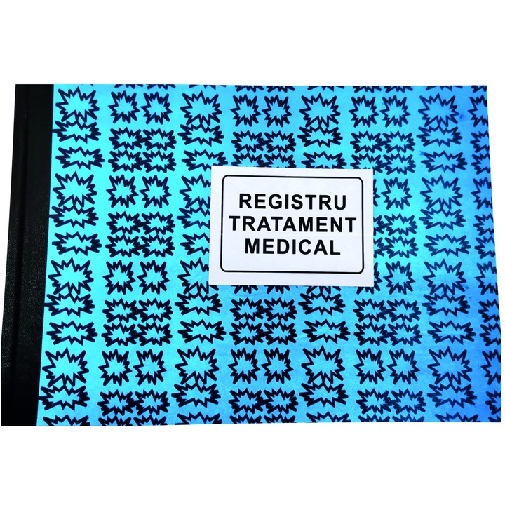 Registru tratament medical A4, landscape, 100 file, Hartie offset 60gr/mp, coperta mucava caserata